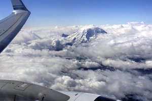 Mount Ranier from the plane